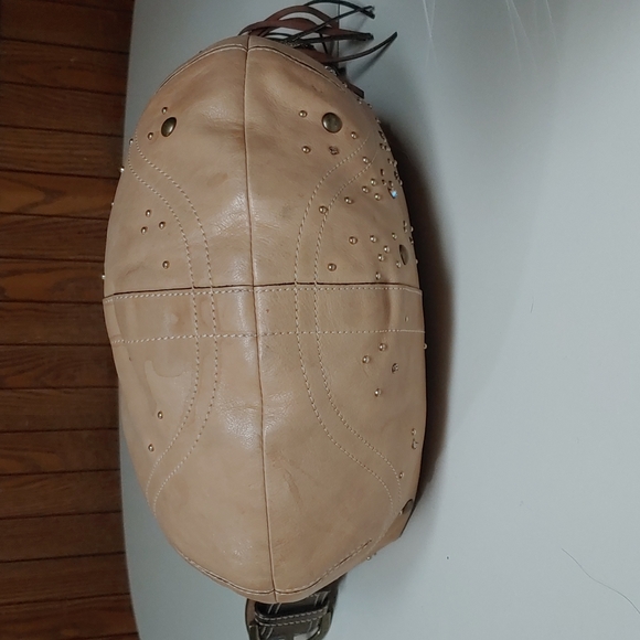 Coach Vanchetta Crystal Studded Leather Hobo Shoulder Bag - Picture 10 of 17